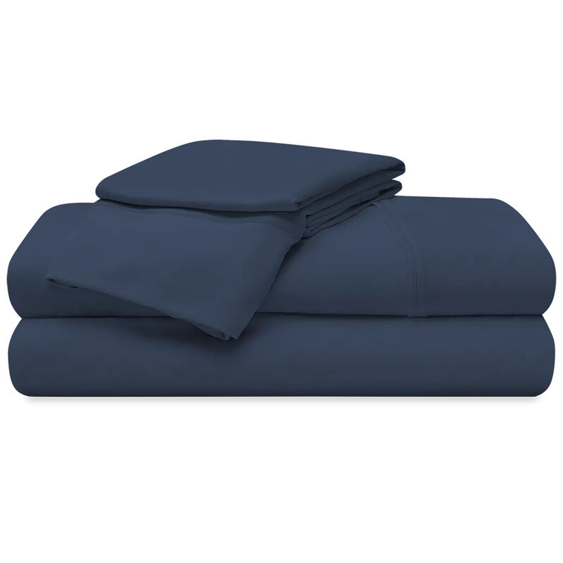 BEDGEAR Ver-Tex Performance Split King/Split Cal King Size Sheet Set - Navy, , hires