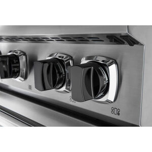 Viking 7 Series 36 in. 5.6 cu. ft. True European Convection Dual Fuel Range with 6 Sealed Burners - Stainless Steel, , hires