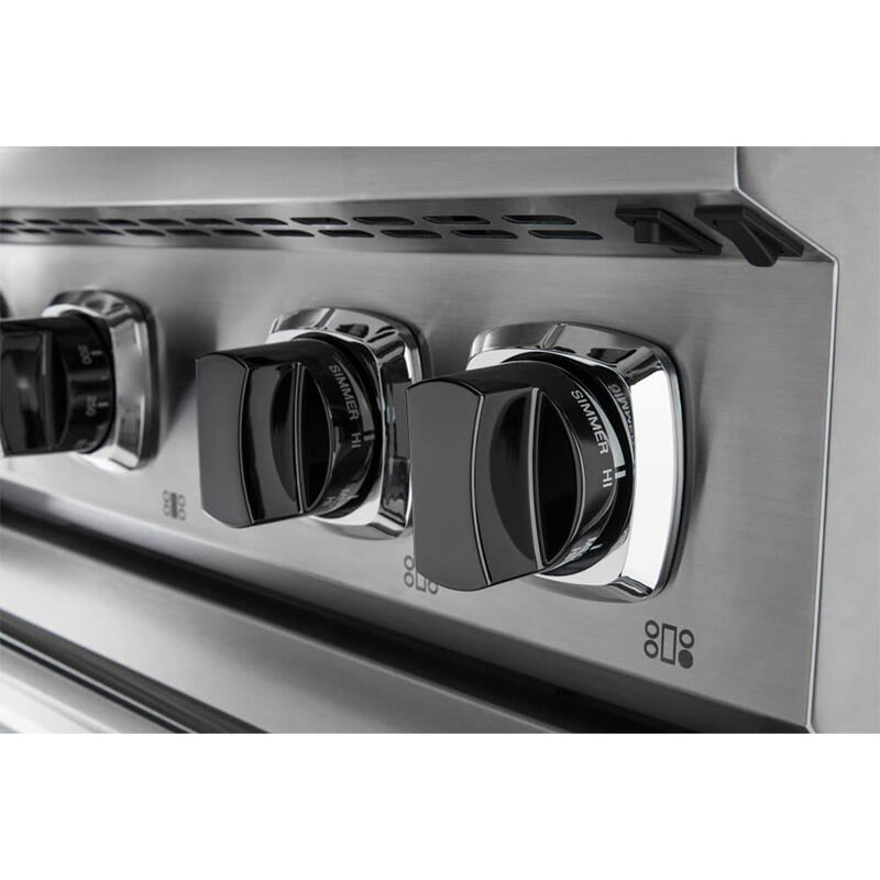 Viking 7 Series 36 in. 5.6 cu. ft. True European Convection Dual Fuel Range with 6 Sealed Burners - Stainless Steel, , hires