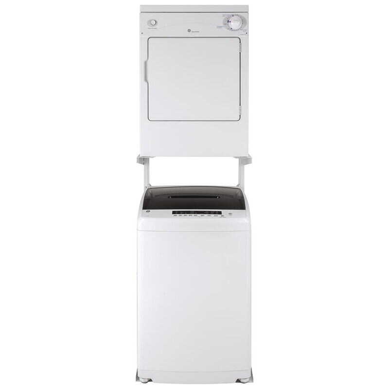 GE Spacemaker Series 24 in. 3.6 cu. ft. Electric Dryer with 3 Dry Programs - White, , hires