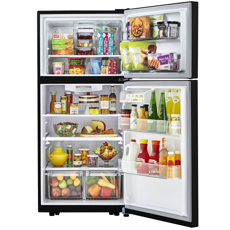 LG 30 in. 20.2 cu. ft. Top Freezer Refrigerator - Black, Black, hires