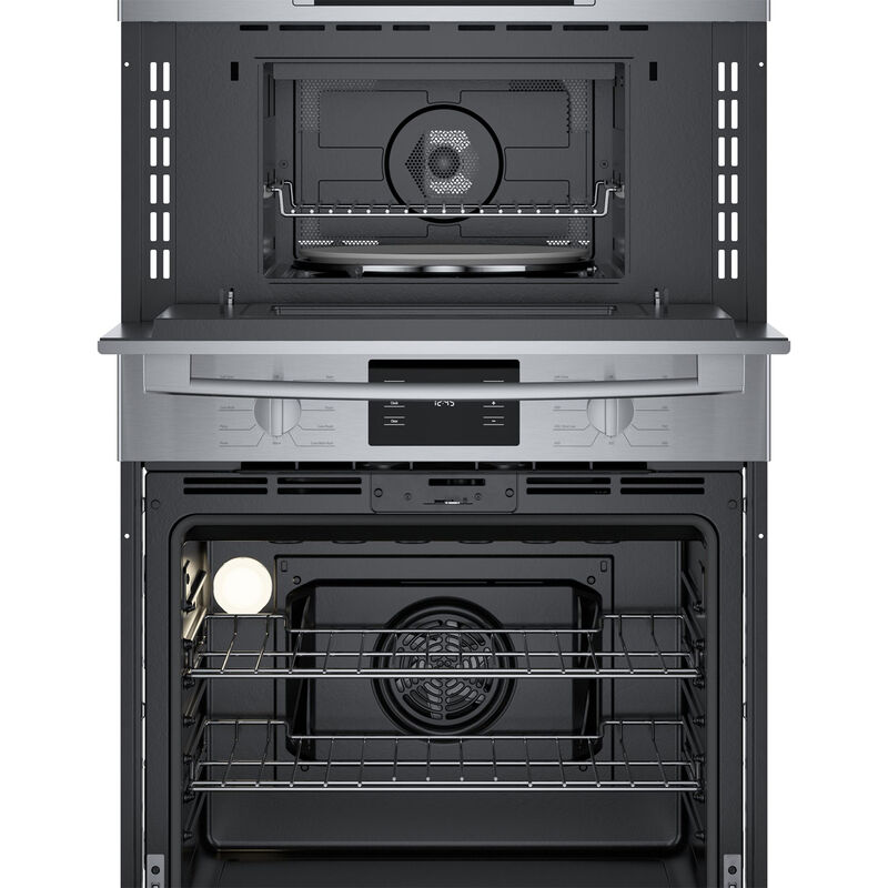 Bosch 500 Series 30 in. 6.2 cu. ft. Electric Oven/Microwave Combo Wall Oven with True European Convection & Self Clean - Stainless Steel, , hires