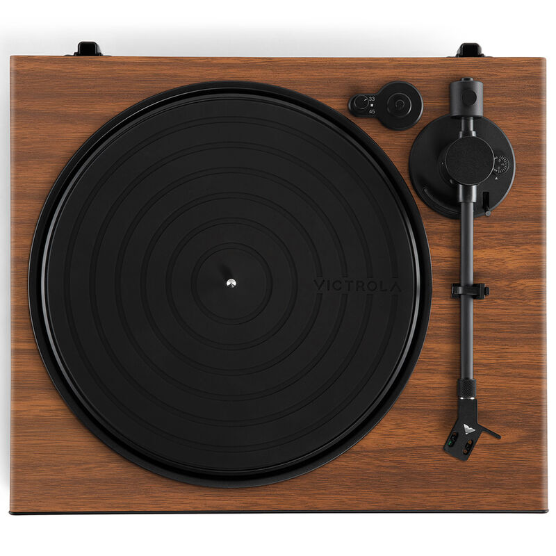 Victrola Wave Bluetooth Turntable with Auracast - Walnut, , hires