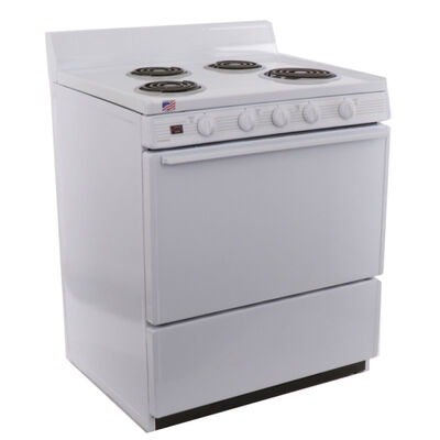 Premier 30 in. 3.9 cu. ft. Oven Freestanding Electric Range with 4 Coil Burners - White | EFK102OP