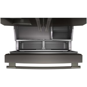 KitchenAid 36 in. 23.1 cu. ft. Smart Counter Depth French Door Refrigerator with Ice & Water Dispenser - Black Ore, , hires