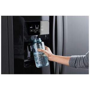 Whirlpool 33 in. 21.4 cu. ft. Side by Side Refrigerator with Ice & Water Dispenser - Black, Black, hires