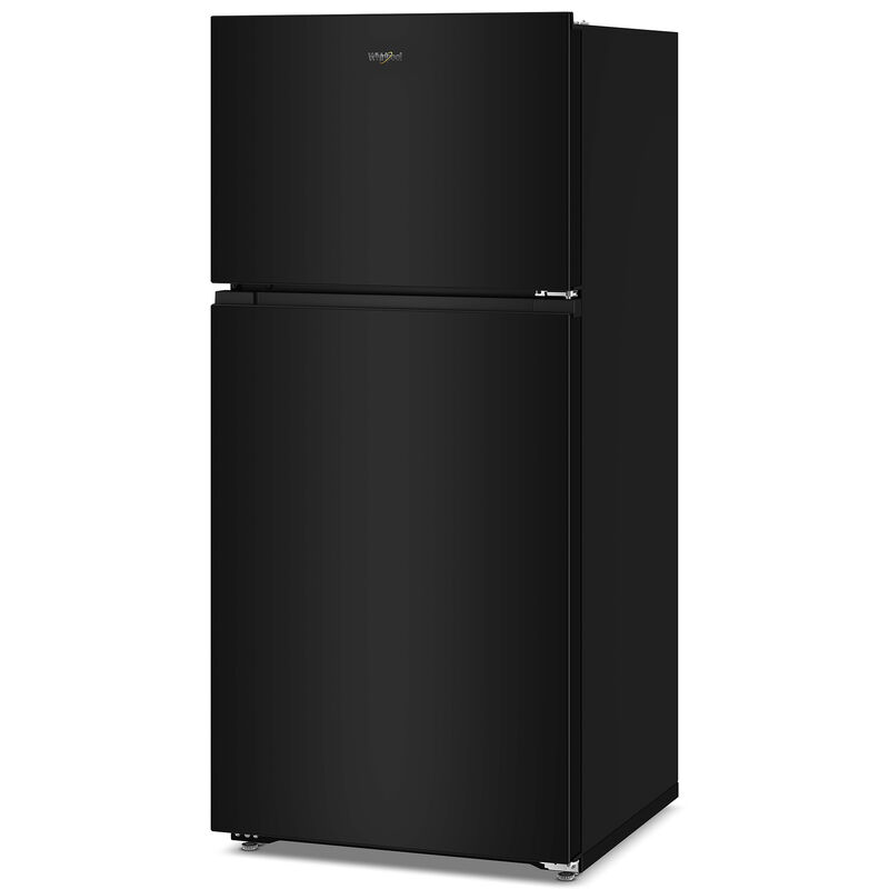 Whirlpool 28 in. 14.3 cu. ft. Top Freezer Refrigerator - Black, Black, hires