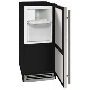 U-Line 1 Class 15 in. Built-In Undercounter Ice Maker with 25 lb. Ice Storage - Stainless Steel, Stainless Steel, hires