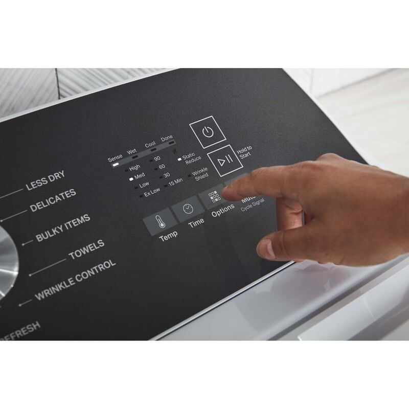 Whirlpool 29 in. 7.0 cu. ft. Gas Dryer with Moisture Sensing Dryer & Steam Cycle - White, , hires