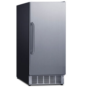 Summit 15 in. Built-In Undercounter Commercial-Use Ice Maker with 25 lb. Ice Storage, Auto-Defrost & Digital Control - Stainless Steel, , hires