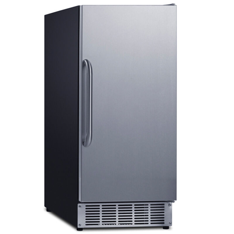 Summit 15 in. Built-In Undercounter Commercial-Use Ice Maker with 25 lb. Ice Storage, Auto-Defrost & Digital Control - Stainless Steel, , hires