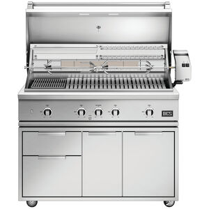 DCS Series 9 48 in. 3-Burner Built-In Natural Gas Grill with Rotisserie, Sear Burner & Smoke Box - Stainless Steel, , hires