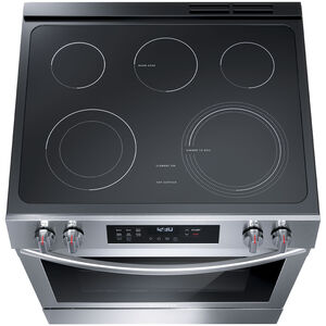 Frigidaire 30 in. 5.3 cu. ft. Standard Convection Electric Range with Smoothtop Burners - Stainless Steel, , hires