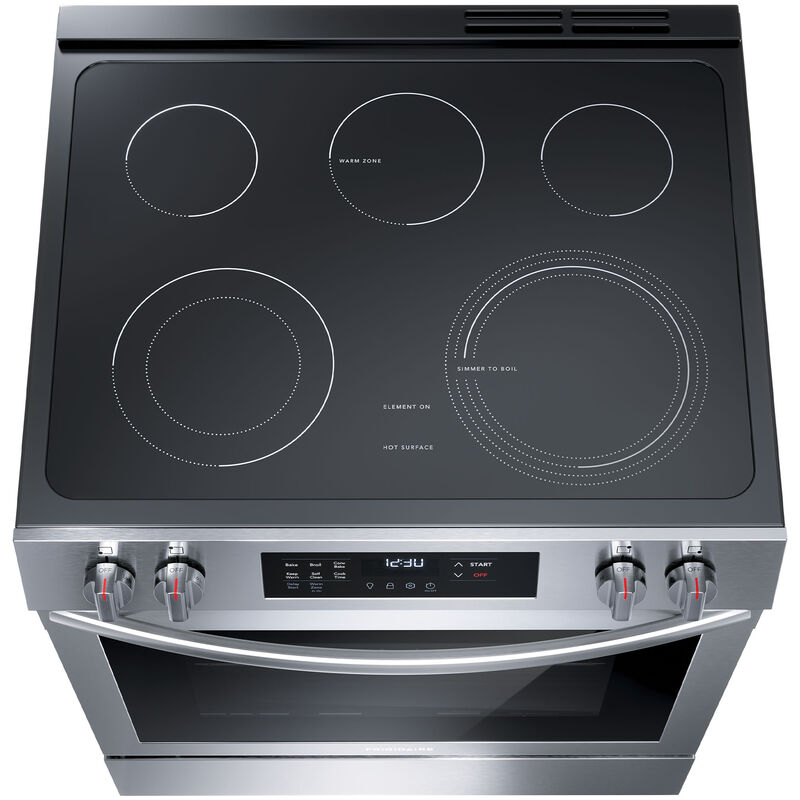 Frigidaire 30 in. 5.3 cu. ft. Standard Convection Electric Range with Smoothtop Burners - Stainless Steel, , hires