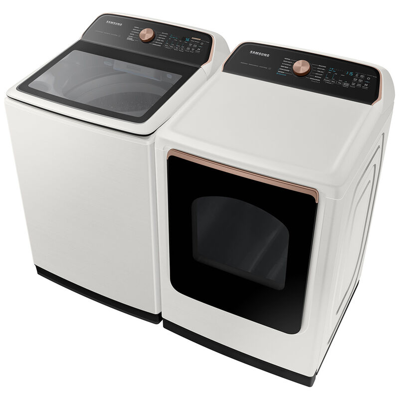 Samsung 27 in. 5.5 cu. ft. Smart Top Load Washer with Auto Dispense System - Ivory, , hires