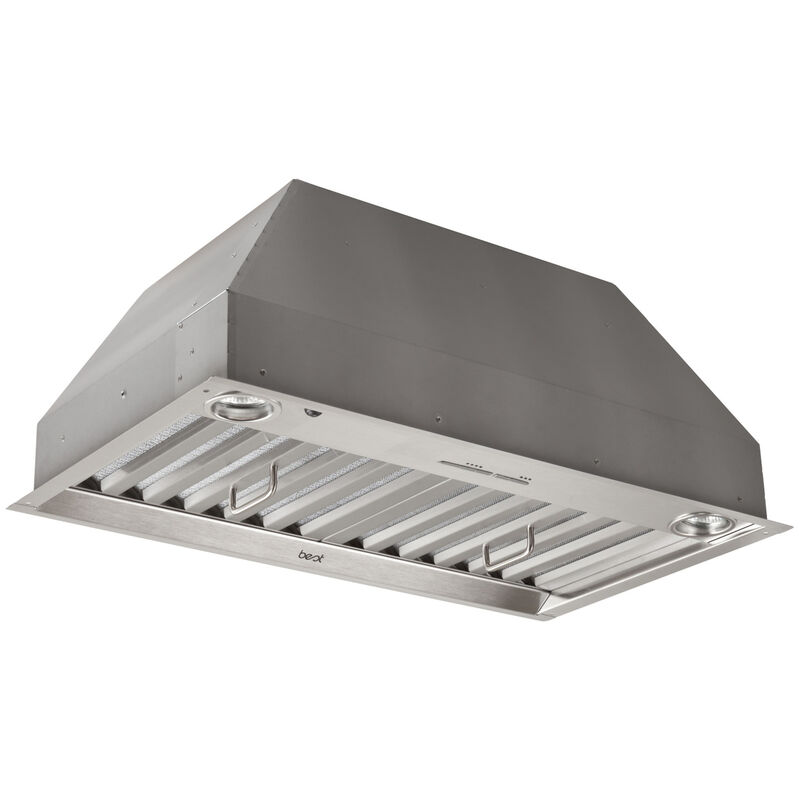 Best PK22 Series 28inch Standard Style Range Hood with 4 Speed Settings,  1500 CFM, Ducted Venting & 2 Halogen Lights - Stainless Steel