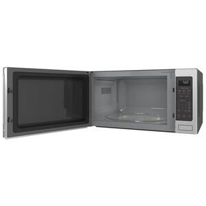 GE Profile 24 in. 2.2 cu.ft Countertop Microwave with 10 Power Levels & Sensor Cooking Controls - Stainless Steel, Stainless Steel, hires