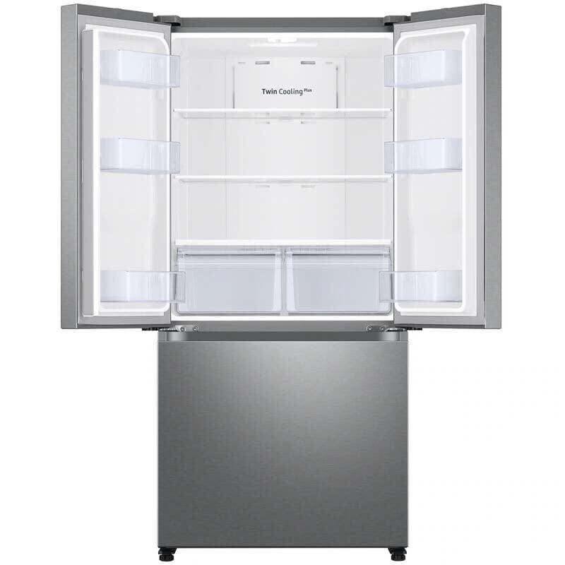 Samsung 33 in. 17.5 cu. ft. Smart Counter Depth French Door Refrigerator with Ice Maker - Fingerprint Resistant Stainless Steel, Fingerprint Resistant Stainless, hires