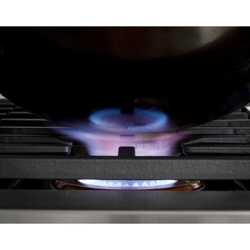 Cafe 48 in. 6-Burner Natural Gas Rangetop with Griddle, Simmer Burner & Power Burner - Stainless Steel, Stainless Steel, hires