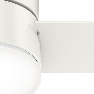 Hunter 52" Minimus Low Profile Ceiling Fan with LED Light Kit and Handheld Remote - Fresh White, White, hires