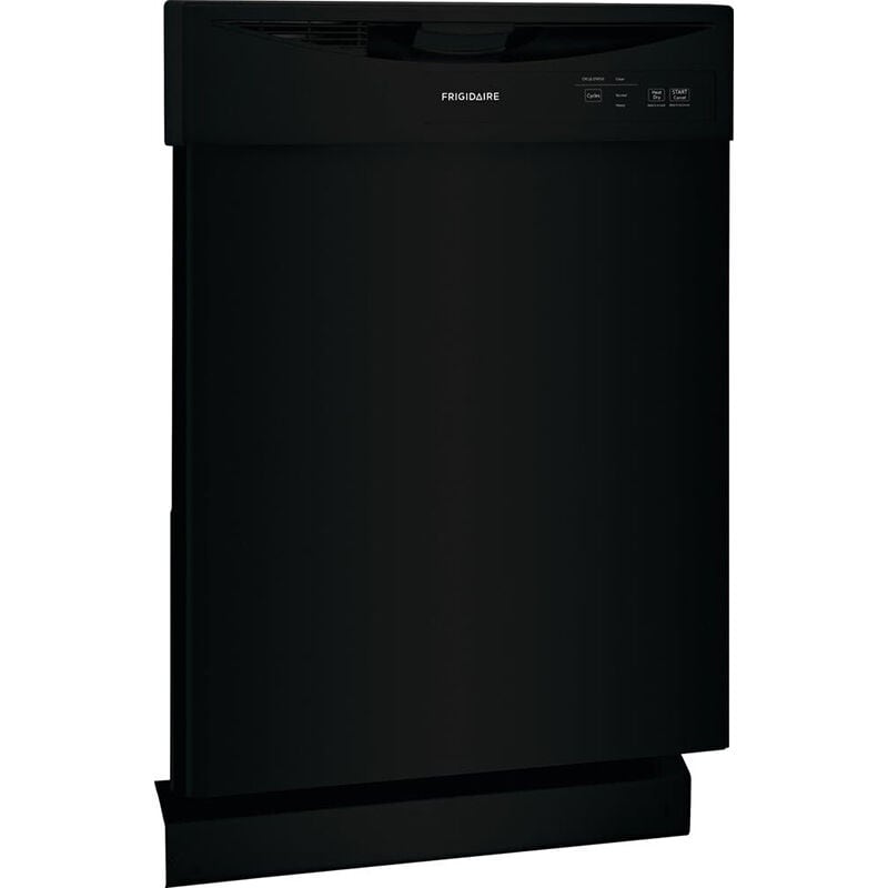 Frigidaire 24 in. Front Control Dishwasher with 62 dBa Sound Level & Pocket - Black, Black, hires