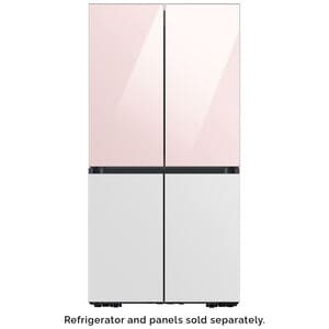Samsung BESPOKE 4-Door Flex Bottom Panel for Refrigerators - White Glass, , hires