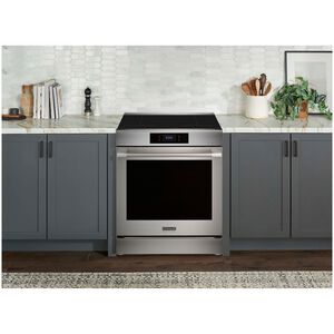 Frigidaire Professional 30 in. 6.2 cu. ft. Smart Air-Fry True European Convection Steam Oven Electric Range with 5 Induction Burners - Stainless Steel, , hires