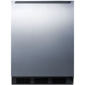 Summit 24 in. 5.5 cu. ft. Left-Hinged Undercounter Refrigerator with Horizontal Handle - Stainless Steel, , hires