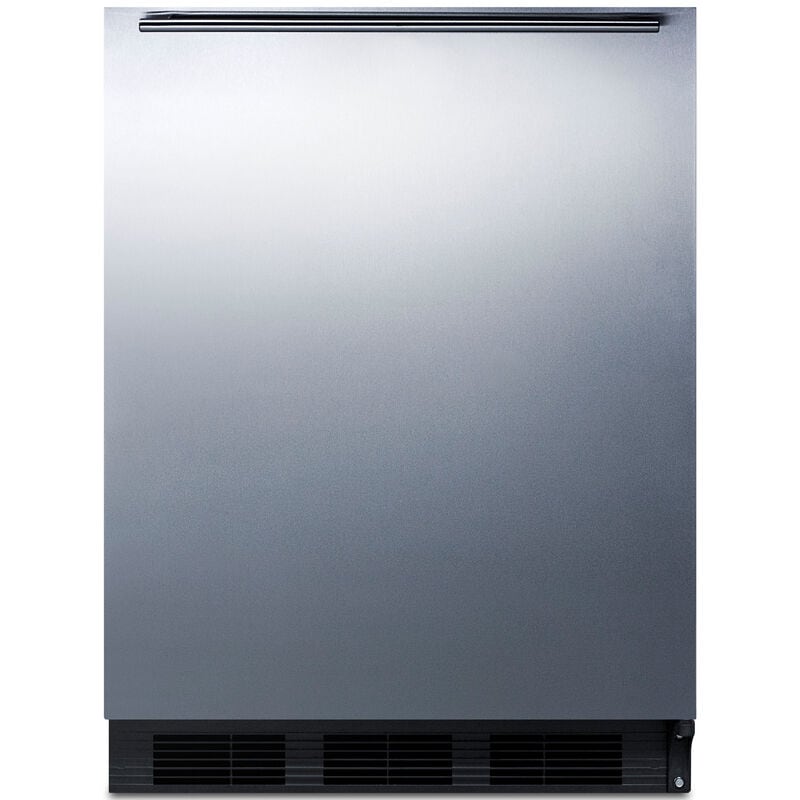 Summit 24 in. 5.5 cu. ft. Left-Hinged Undercounter Refrigerator with Horizontal Handle - Stainless Steel, , hires