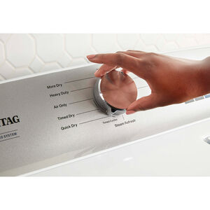 Maytag Pet Pro 29 in. 7.0 cu. ft. Gas Dryer with Pet Pro Option, Steam Cycle & Sensor Dry - White, White, hires