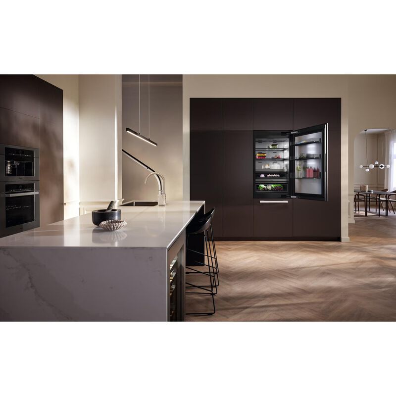 Miele MasterCool Series 30 in. 16.5 cu. ft. Built-In Smart Counter Depth Bottom Freezer Refrigerator with Internal Water Dispenser - Custom Panel Ready, , hires