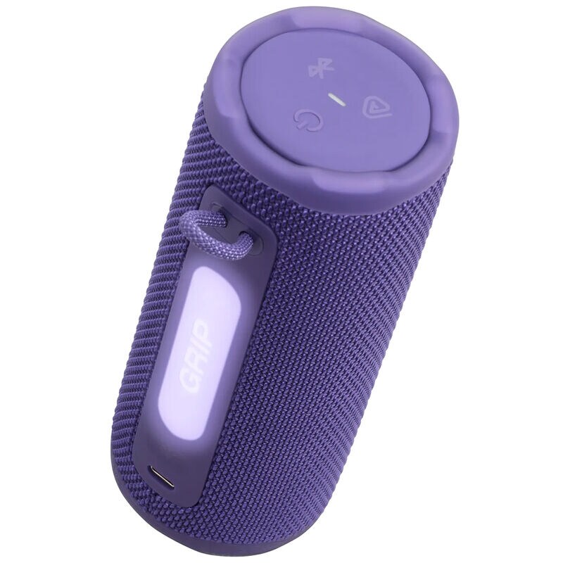 JBL Grip Compact Bluetooth Speaker with Bold Pro Sound & Ambient light - Purple, Purple, hires