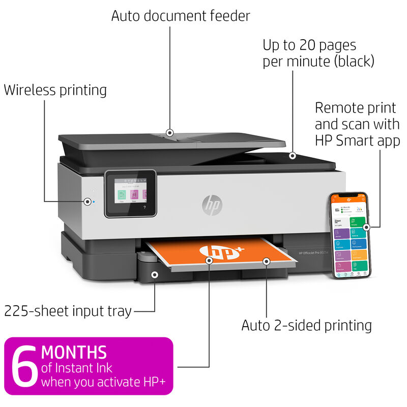 HP OfficeJet Pro 8025E (1K7K3A) All-in-One Printer, , hires