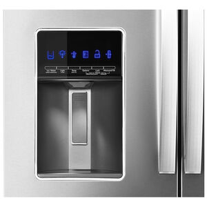 Whirlpool 36 in. 26.2 cu. ft. 4-Door French Door Refrigerator with External Ice & Water Dispenser- Stainless Steel, Stainless Steel, hires
