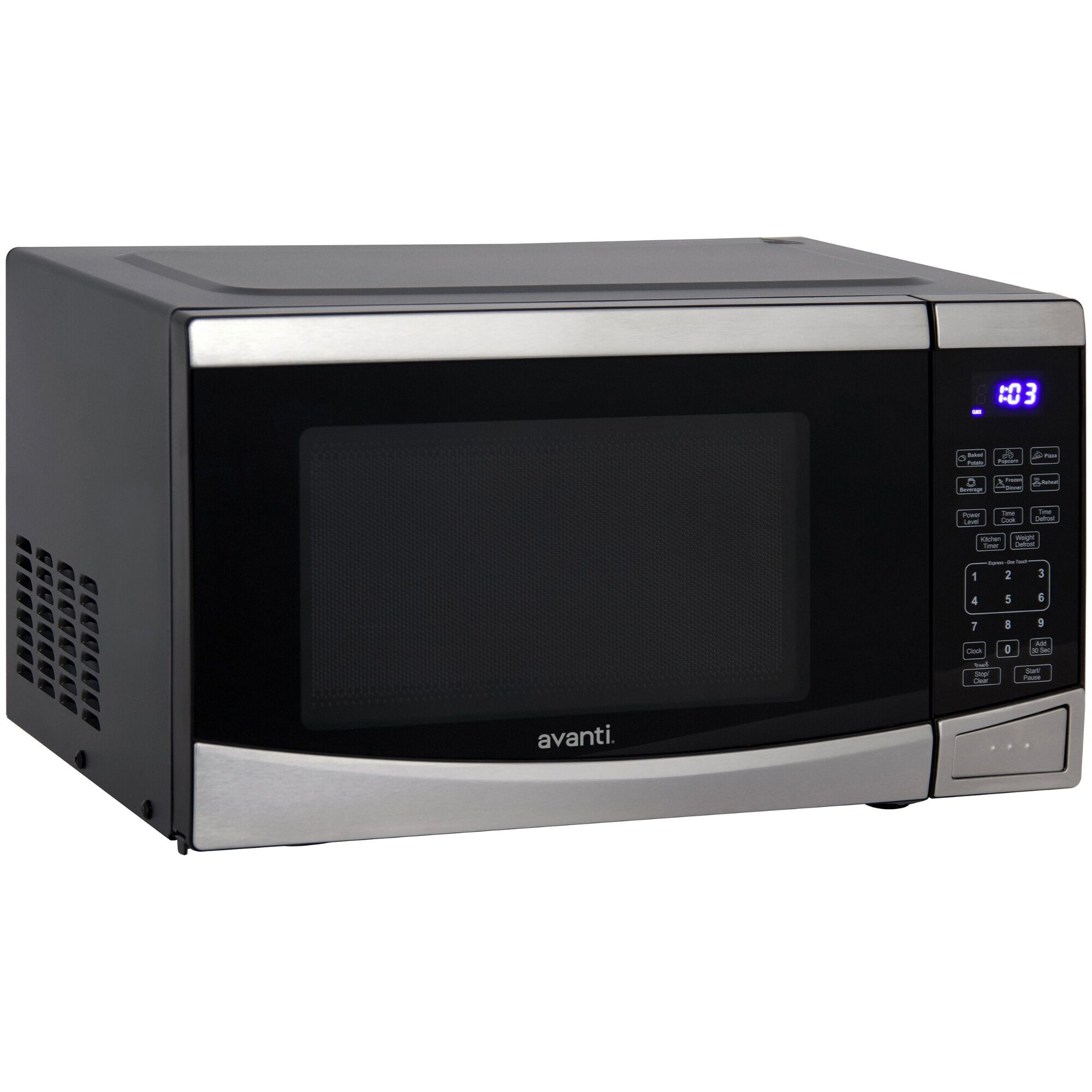 Avanti 19 in. 0.9 cu. ft. 900W Countertop Microwave - Stainless