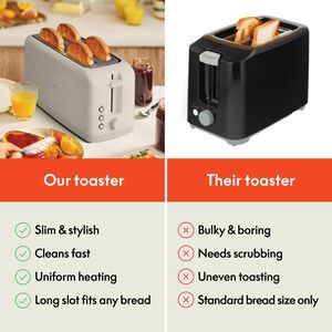 Bella Fits-anywhere Kitchenware 4-Slice Slim Toaster, , hires