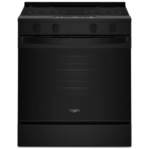 Whirlpool 30 in. 5.3 cu. ft. Smart Air-Fry Electric Range with Radiant Burners - Black, , hires