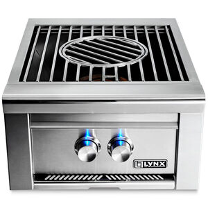 Lynx Professional Series Liquid Propane Dual-Ring Brass Side Burner - Stainless Steel, , hires