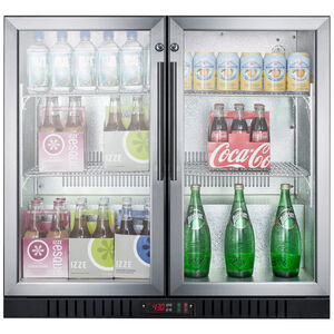 Summit Commercial 36 in. 7.4 cu. ft. Beverage Center with Adjustable Shelves & Digital Control - Stainless Steel, , hires
