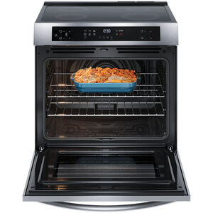 Frigidaire 30 in. 5.3 cu. ft. Standard Convection Electric Range with 4 Induction Burners - Stainless Steel, , hires