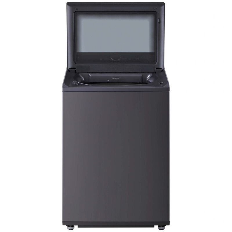 LG 27 in. 5.5 cu. ft. Smart Top Load Washer with EasyUnload, TurboWash3D Technology & AI Sensing - Matte Black, Matte Black, hires