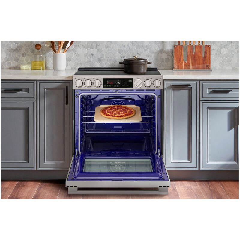 LG 30 in. 6.3 cu. ft. Smart Air-Fry True European Convection Slide-In Gas Range with 5 Sealed Burners & Griddle - PrintProof Stainless Steel, , hires
