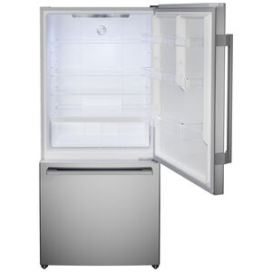 Bosch 100 Series 33 in. 17.2 cu. ft Counter Depth Bottom Freezer Refrigerator with Ice Maker - Stainless Steel, , hires