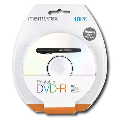Memorex 10 Pack DVD-R | 32020016203