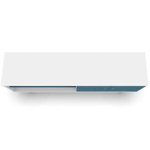 Manhattan Comfort Liberty 63" TV Stand - White & Aqua Blue, , hires