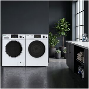 Equator Advanced 24 in. 2.47 cu. ft. Electric Front Load Laundry Center with Sensor Dry, Pet & Sanitize Cycle - White, , hires