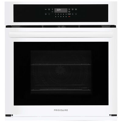Frigidaire 27 in. 3.8 cu. ft. Electric Single Wall Oven with Standard Convection - White | FCWS2730AW