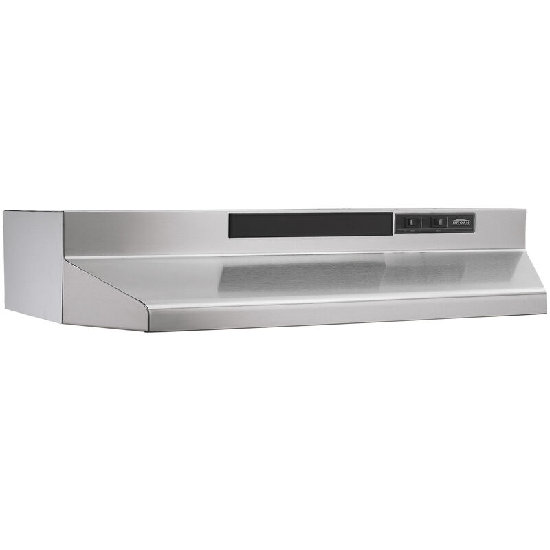 Broan F40000 Series 24 in. Standard Style Range Hood with 2 Speed Settings, 230 CFM & 1 Incandescent Light - Stainless Steel, , hires