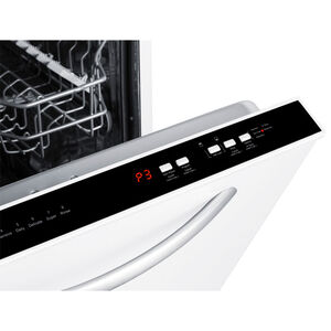 Summit 24 in. Built-In Dishwasher with Digital Control, 47 dBA Sound Level, 10 Place Settings & 8 Wash Cycles - White, , hires
