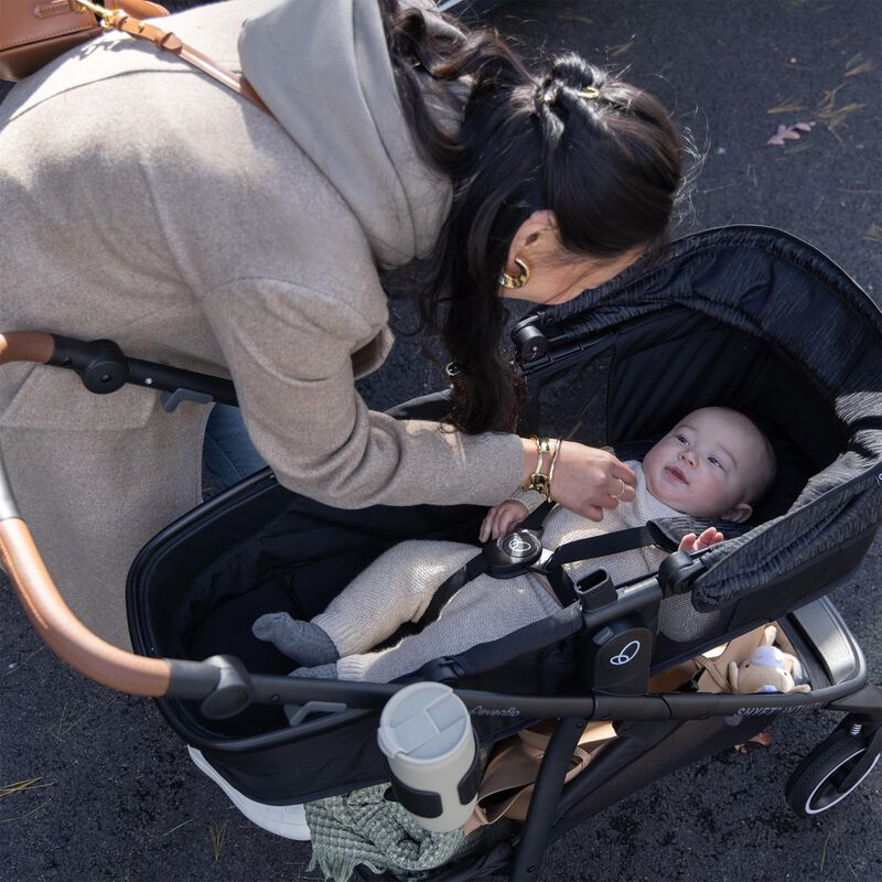 Evenflo Shyft Intuiti Travel System with Revolve180 LiteMax NXT Rotational Infant Car Seat - Fossil Gray, , hires
